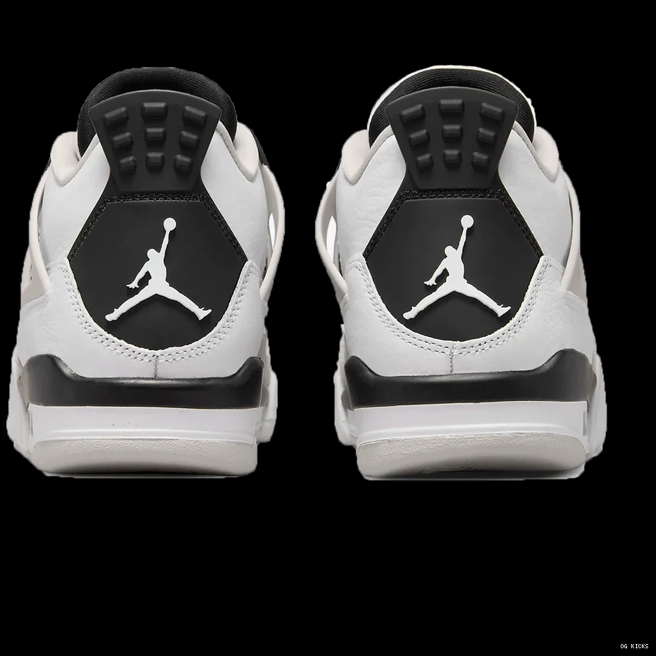 Air Black Jordan 4 Military Retro GS 0802
